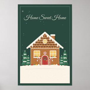 Gezellig Gemberkoekhuis Thuis Waar Het Hart Is Ker Poster