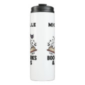 Gezellig Gepersonaliseerd Ghost Bladwijzer Thermosbeker (Voorkant)