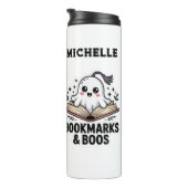 Gezellig Gepersonaliseerd Ghost Bladwijzer Thermosbeker (Geroteerd rechts)