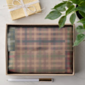 Gezellig Gingham Patchwork Herfst Winter Patroon Tissuepapier (Geschenk)