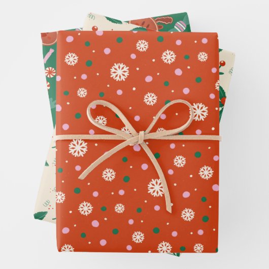 Gezellig grillig cadeaupapier - Design Set 3 (In situ)