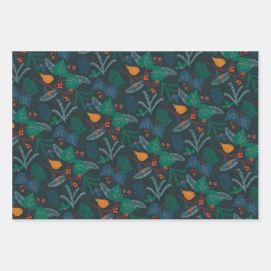 Gezellig grillig cadeaupapier - Design set 5 (Voorkant)