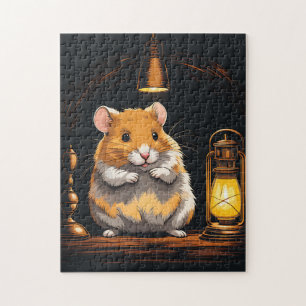 Gezellig hamsterdier legpuzzel
