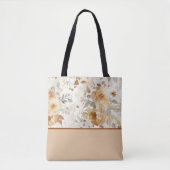 Gezellig Herfst Bloemen Botanische Print Kleurenbl Tote Bag (Voorkant)