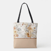 Gezellig Herfst Bloemen Botanische Print Kleurenbl Tote Bag (Achterkant)
