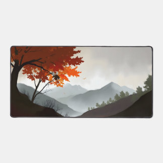 Gezellig Herfst Bos Desk Mat - Herfst Seizoen Groo