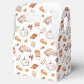 Gezellig Herfst Essentials Waterverf Patroon Bedankdoosjes (Geopend)