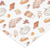 Gezellig Herfst Essentials Waterverf Patroon Korte Tafelloper (Hoek)