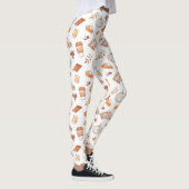 Gezellig Herfst Essentials Waterverf Patroon Leggings (Rechts)