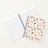 Gezellig Herfst Essentials Waterverf Patroon Notitieboek (Binnen)