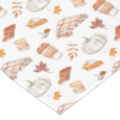 Gezellig Herfst Essentials Waterverf Patroon Tafelkleed (Gekanteld)