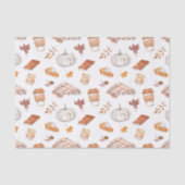 Gezellig Herfst Essentials Waterverf Patroon Tissuepapier (Voorkant)