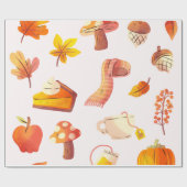 Gezellig Herfst inpakpapier (Vlak)