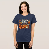 Gezellig Herfst Vibes T-shirt 2025 – Pumpkin Spice (Voorkant volledig)
