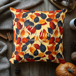 Gezellig Herfstbladeren Patroon | Herfst Huisdecor Kussen