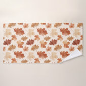 Gezellig herfstbladpatroon badhanddoek (Badhanddoek)