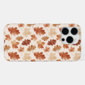 Gezellig herfstbladpatroon iPhone hoesje (Achterkant horizontaal)