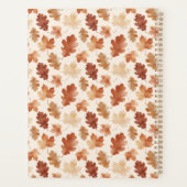 Gezellig herfstbladpatroon planner (Achterkant)