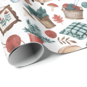 Gezellig herfsthuis cadeaupapier (Rol Hoek)