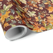 Gezellig herfstinpakpapier cadeaupapier (Rol Hoek)
