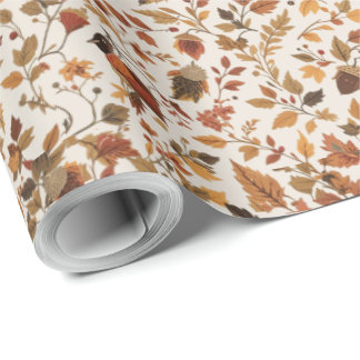 Gezellig herfstinpakpapier cadeaupapier
