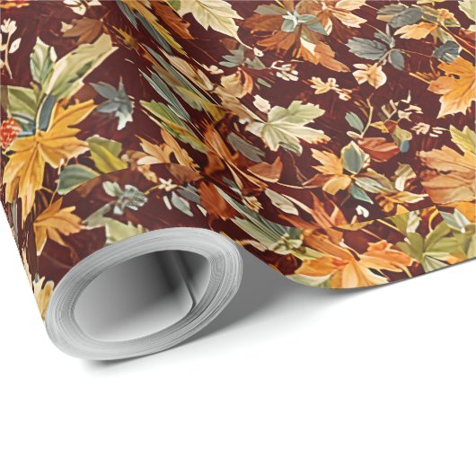 Gezellig herfstinpakpapier cadeaupapier (Rol Hoek)