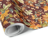 Gezellig herfstinpakpapier cadeaupapier (Rol Hoek)