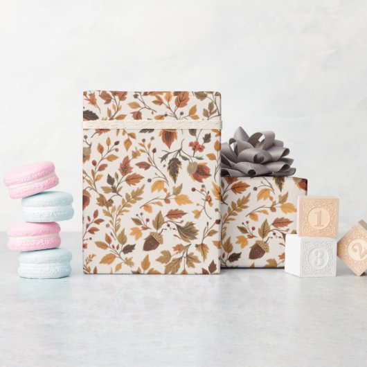Gezellig herfstinpakpapier cadeaupapier (Baby Shower)