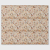 Gezellig herfstinpakpapier cadeaupapier (Vlak)