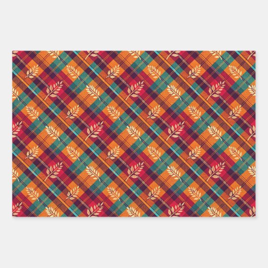 Gezellig herfstinpakpapier inpakpapier vel (Voorkant)