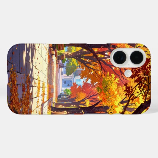 Gezellig herfstpark Case-Mate iPhone case (Achterkant (horizontaal))