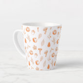 Gezellig Herfstpatroon Latte Mok (Linkerhoek)