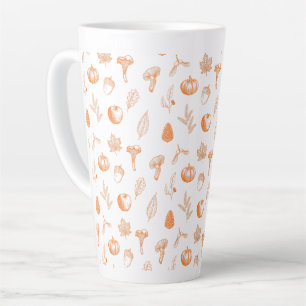 Gezellig Herfstpatroon Latte Mok