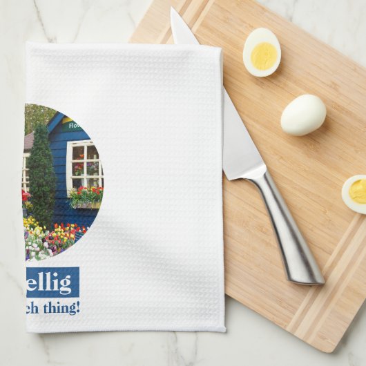 Gezellig, het is een nederlands ding! theedoek (Quarter Fold)