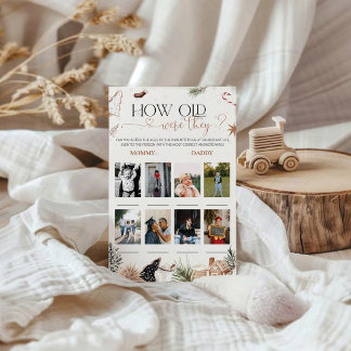 Gezellig hoe oud waren ze Baby shower spel