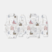 Gezellig Huis Kerstmis Roze ID985 Bedankdoosjes (Uitgevouwen)