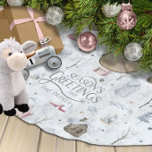 Gezellig Huis Kerstmis Roze ID985 Kerstboom Rok