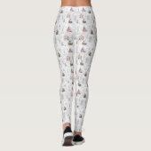 Gezellig Huis Kerstmis Roze ID985 Leggings (Achterkant)
