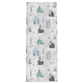 Gezellig Huis Kerstmis Roze ID985 Wijn Cadeautas (Achterkant)