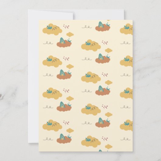 Gezellig Huis Kinderen Verjaardagsfeest Kaart (Achterkant)