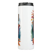 Gezellig huis leesfles — ingelijste wand  thermosbeker (Achterkant)