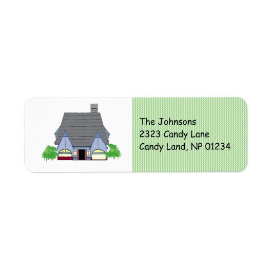 Gezellig Huis Retouradres Etiket (Voorkant)