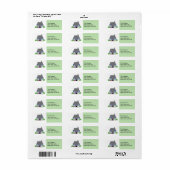 Gezellig Huis Retouradres Etiket (Full Sheet)