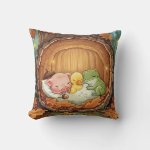 Gezellig huisje, biggetje, eendje, froglet kussen