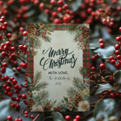 Gezellig huisje kerst feestdagenkaart