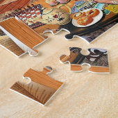 Gezellig huisje puzzel legpuzzel (Zijkant)