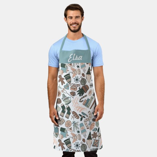 Gezellig Hygge Pattern  Schort (Gedragen)