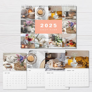 Gezellig Jaar Fotocollage Modern 2025 Kalender