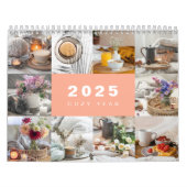 Gezellig Jaar Fotocollage Modern 2025 Kalender (Hoes)