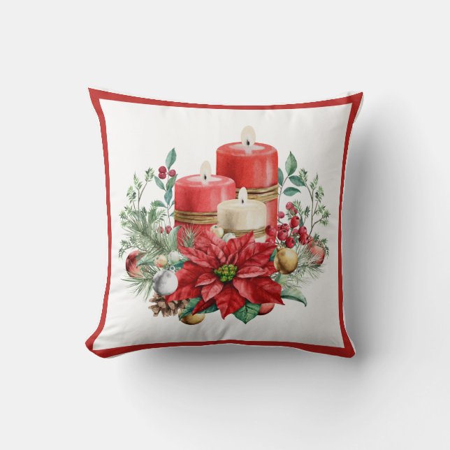 Gezellig kaarslicht kussen (Voorkant)